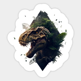 Realistic T-Rex Dinosaur Sticker